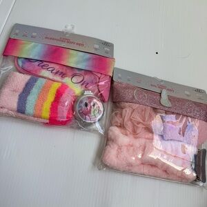 Fun girls gifts sets Kids Hair Accessory 1 unicorn set and 1 smiley face set